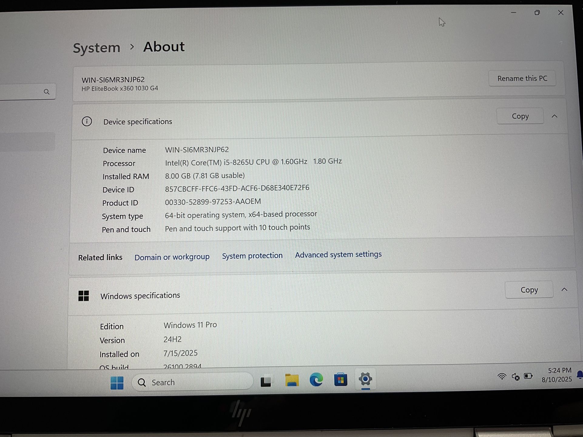 HP EliteBook X360 1030 G4 Laptop