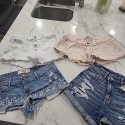 1 American  Eagle 3 Hollister Shorts 