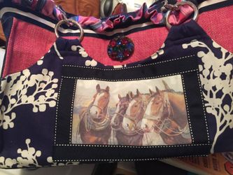 Rebecca Ray -Travel bag Original horse motif