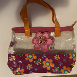 Vintage Collectible Powerpuff Girls Large Plastic Tote/Beach Bag