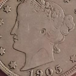 ☆1905~5c  Liberty nickel. ☆ Make an offer