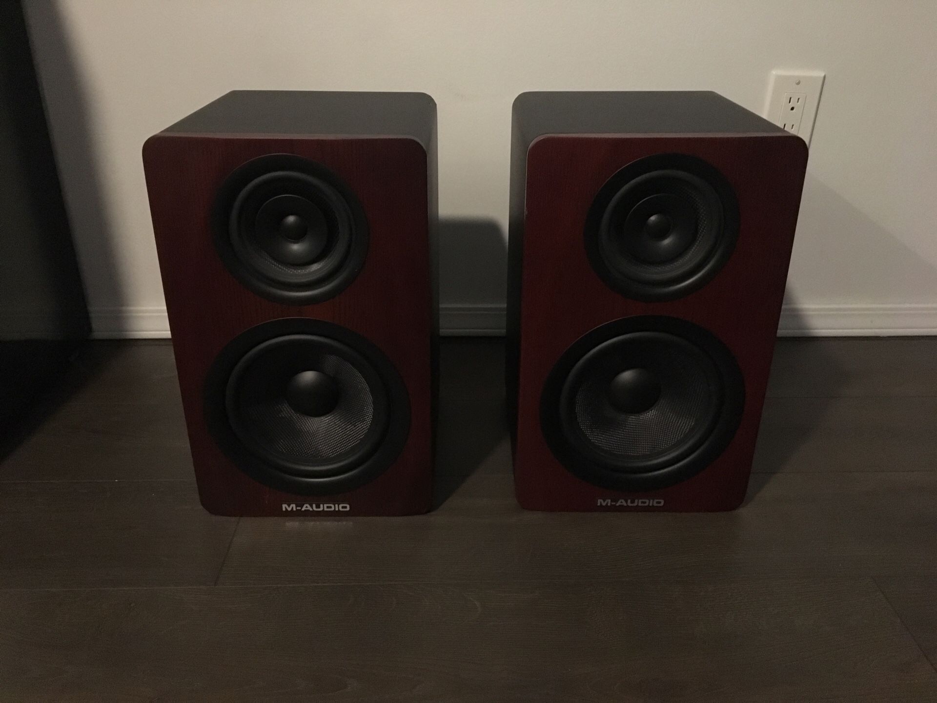 Pair of M-Audio M3-8 Pro Studio Monitors