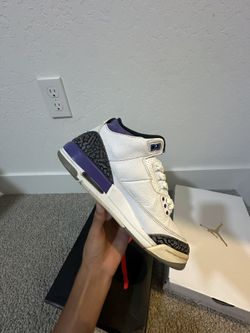 Jordan 3 Dark Iris Youth 7 Shoes