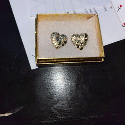 Heart Nugget Earrings 