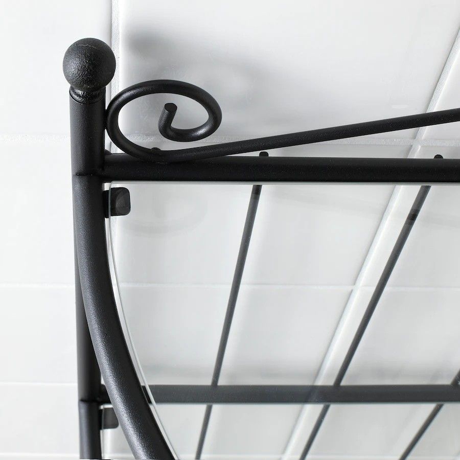 Ikea Balck Corner Shelf Unit (Ronnskar)