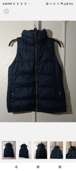 Old Navy Dark Navy Quilted Fleece Vest