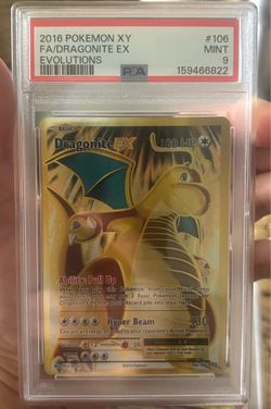 2016 Pokemon XY evolutions Dragonite ex #106 PSA 9