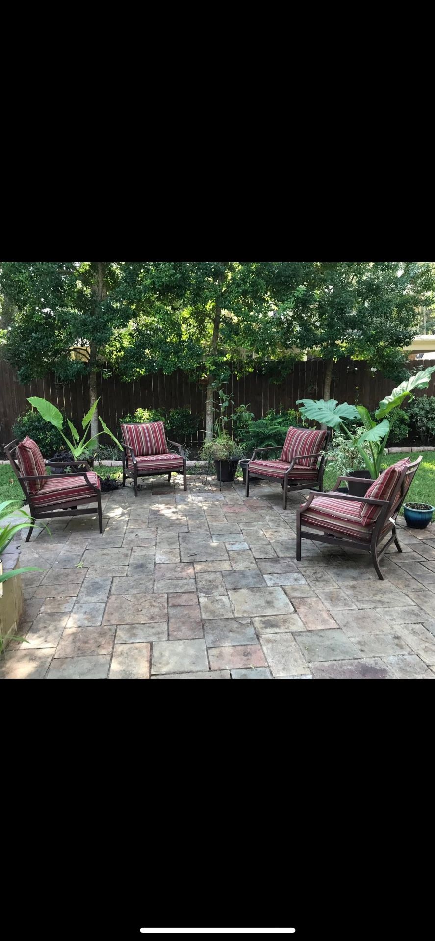 4 Chairs With Cushions