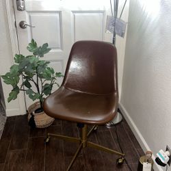 World Market Tyler Bi Cast Leather Molded Office Chair