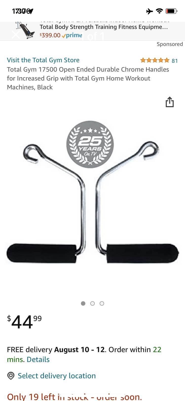 Total Gym Handles