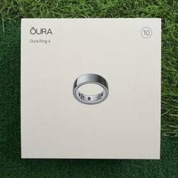 Oura Ring 4 Silver sz 10 NIB New in Box
