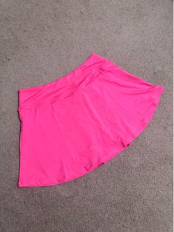 New small neon pink mini skirt skort athletic stretchy festival rave outfit