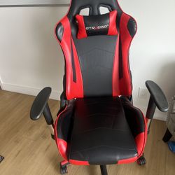 GTRACING Gaming Chair Red Adjustable Reclining Chair $50