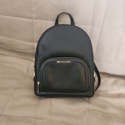 michael kors jaycee black backpack