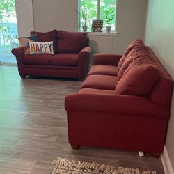 Couch And Love Seat, Cushions Included