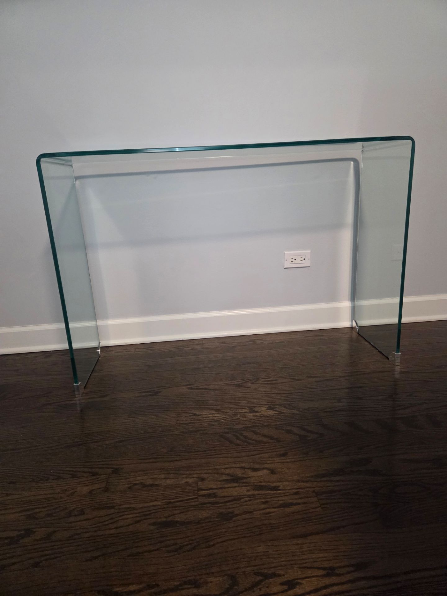Lucent Waterfall Glass Console Table