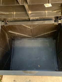 Opened Version Suncast Outside storage box