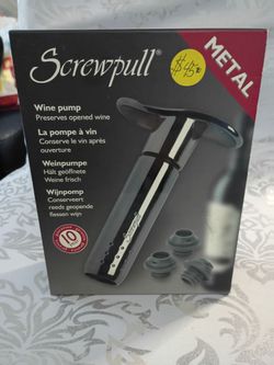 Screwpull Metal Wine Pump