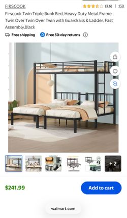 Triple bunk bed