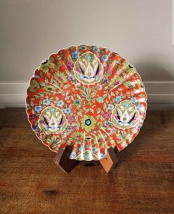 Decorative Porcelain Plate Floral Pattern