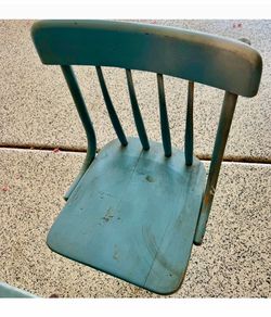 Antique Schoolhouse Pupil Swivel Chair - Cast Iron & Wood