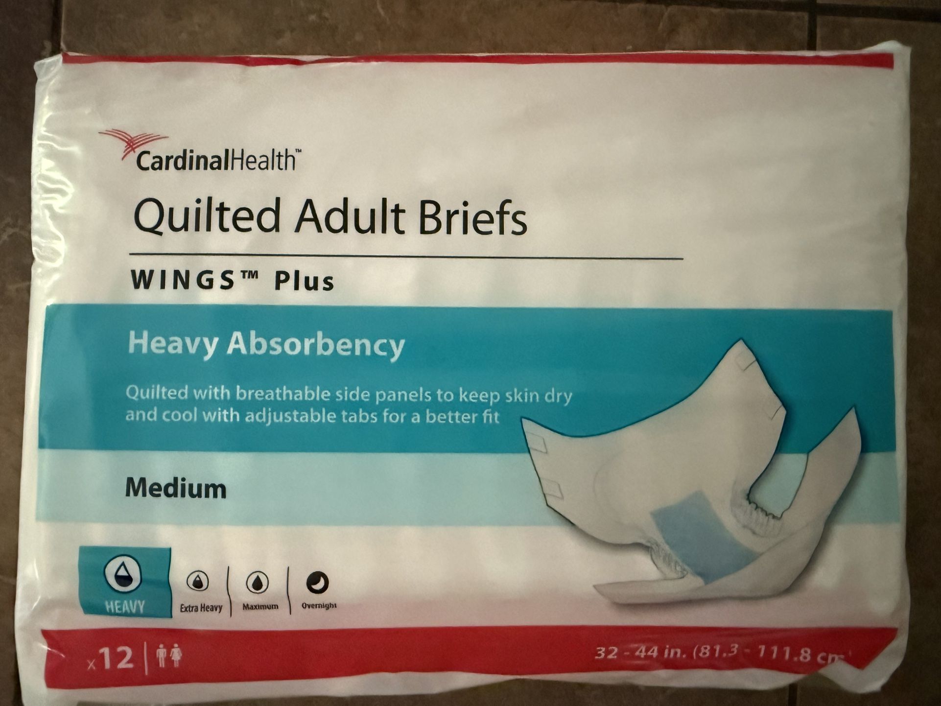 Adult Diapers Size Medium-6 Packs Of 12