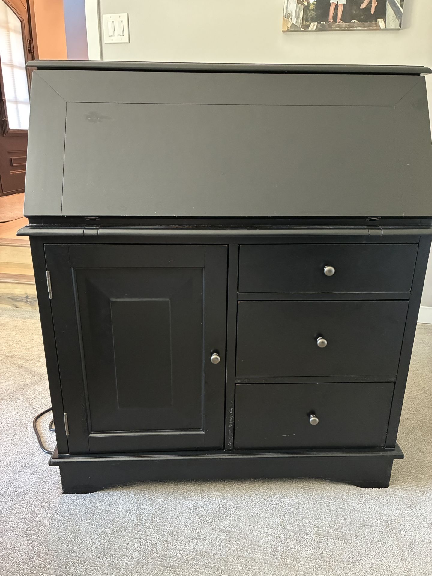 Black Pottery Barn Secretary Desk