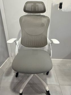 Modern Ergonomic Mesh Office Chair with Headrest – Like New! $50 Each