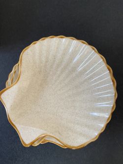Vintage Mikasa clam shell desserts platters