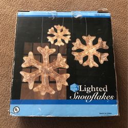 Lighted Snowflakes
