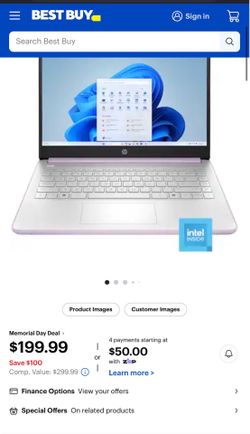 HP 14” Laptop NIB