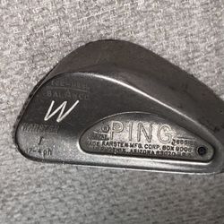 PING Karsten I Black Dot Golf WEDGE PW made of 17-4 ph stainless steel with Regular Steel Shaft 