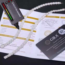 Moissanite Square Bracelet 7inch  Base material: S925 Plated With White Gold Moissanite  