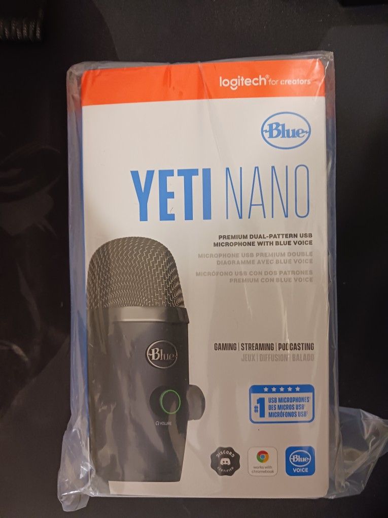 Blue Yeti Nano Gaming Streaming Podcasting Microphone