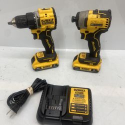 ATOMIC 20-Volt MAX Lithium-Ion Cordless Combo Kit (2-Tool) with (2) 2.0Ah Batteries, Charger 