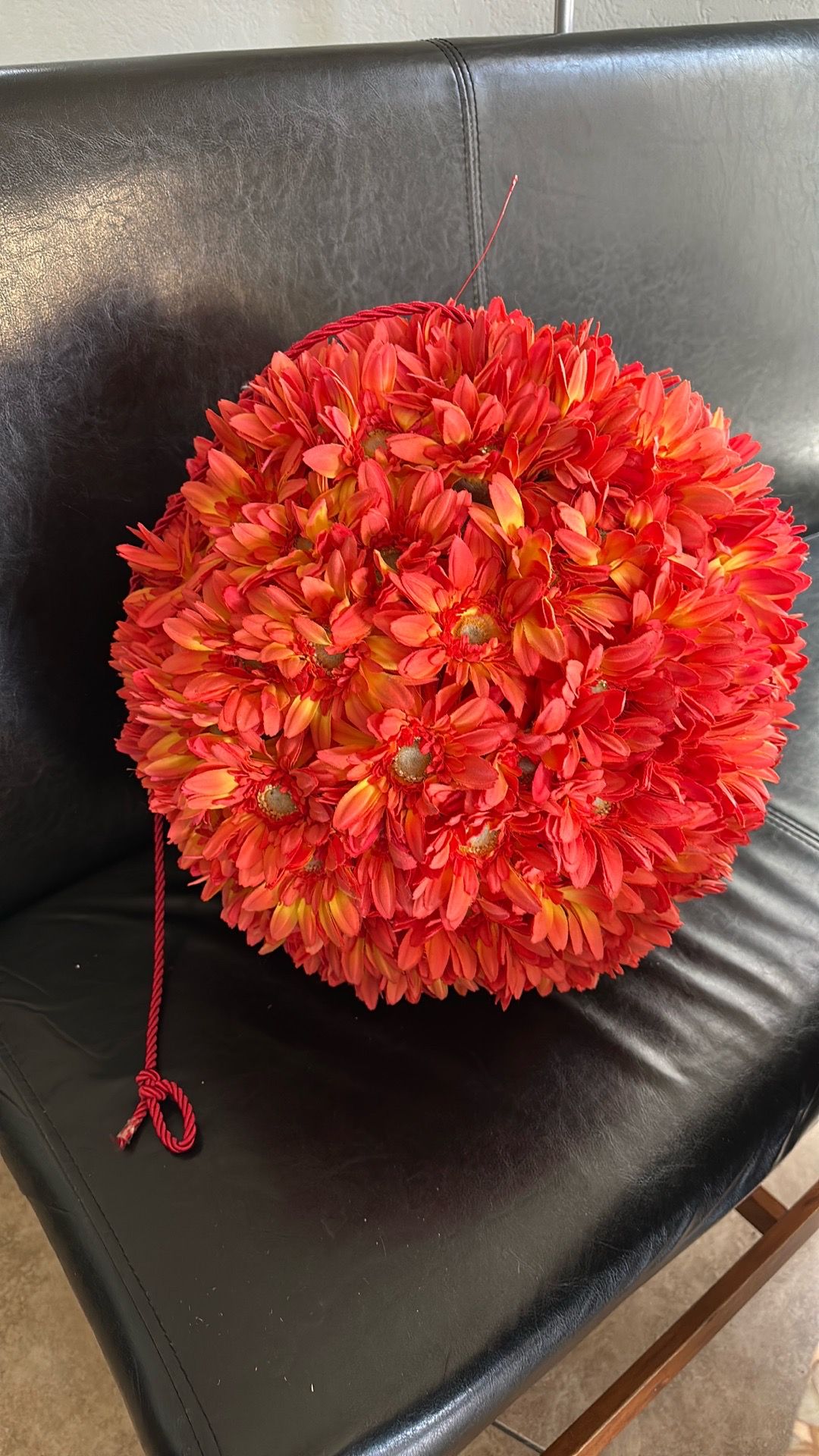 $10 orange Daisy hanging ball decoration