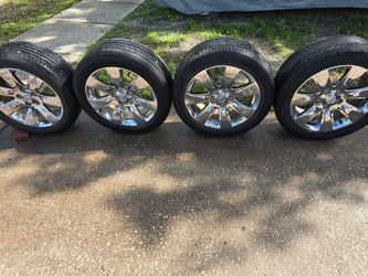 18 inch OEM Rims and Tires Buick Regal/Lacrosse/Allure Solid Chrome Lug pattern 5x120mm