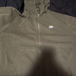 Nike Jacket Olive Green Size Large