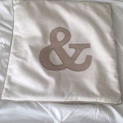 Ampersand Throw Pillow Cover 