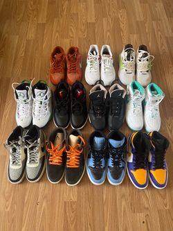 All size 10 Jordan and Nikes
