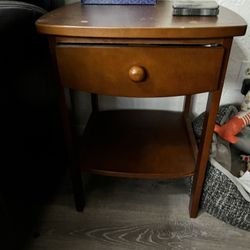 Small side table w/ drawer and lower shelf. 