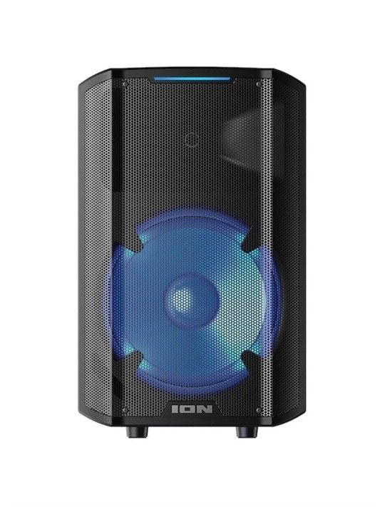 ION Audio - Trouper 300 - Battery-Powered Portable Speaker System with Multi-Channel Mixer and Lights - Black