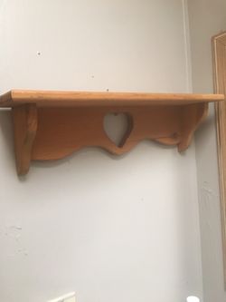 Wooden shelf
