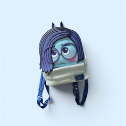Disney Pixar back pack inside out Sadness
