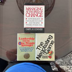 3 Management Books. Best Sellers.