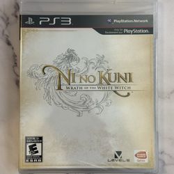 Ni No Kuni Wrath Of The White Witch For Sony PlayStation 3 PS3 Video Game 