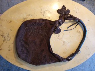 Wilsons leather/ brown suede boho Y2K vintage purse
