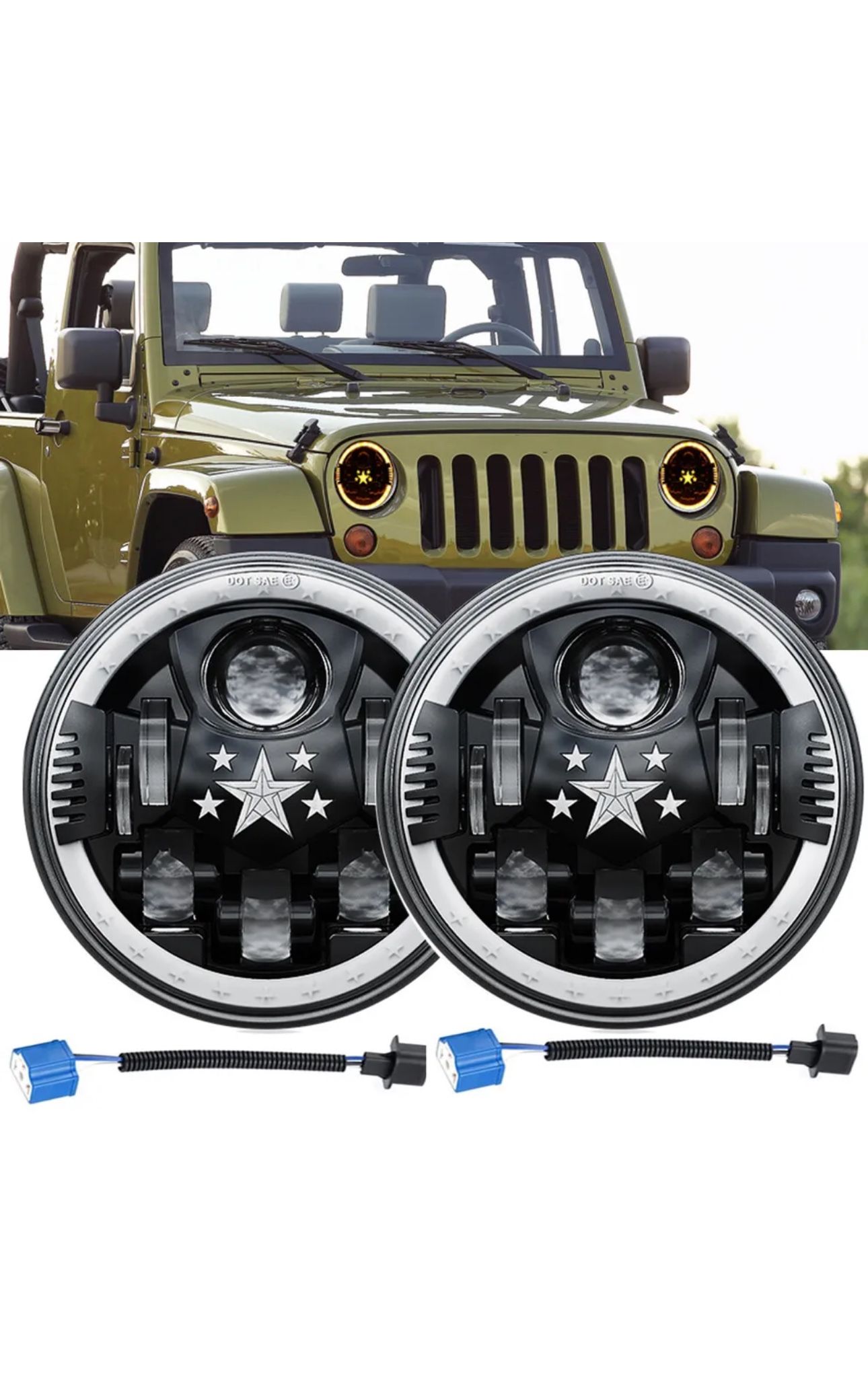 Headlights And Taillights For Jeep Wrangler 2007 