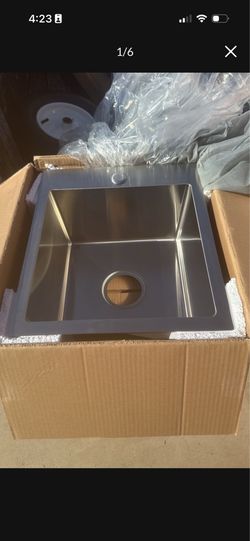 15x17x8 BAR SINK TOP MOUNT NEW