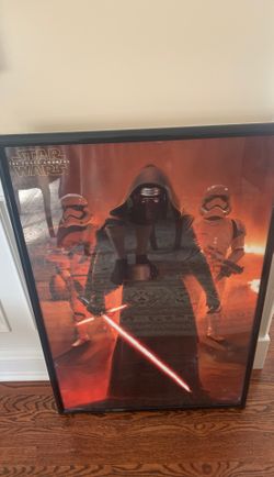 Star Wars framed poster